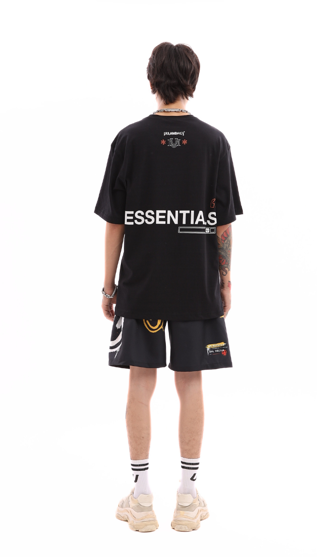  ESSENTIAL+ TEE BLACK 