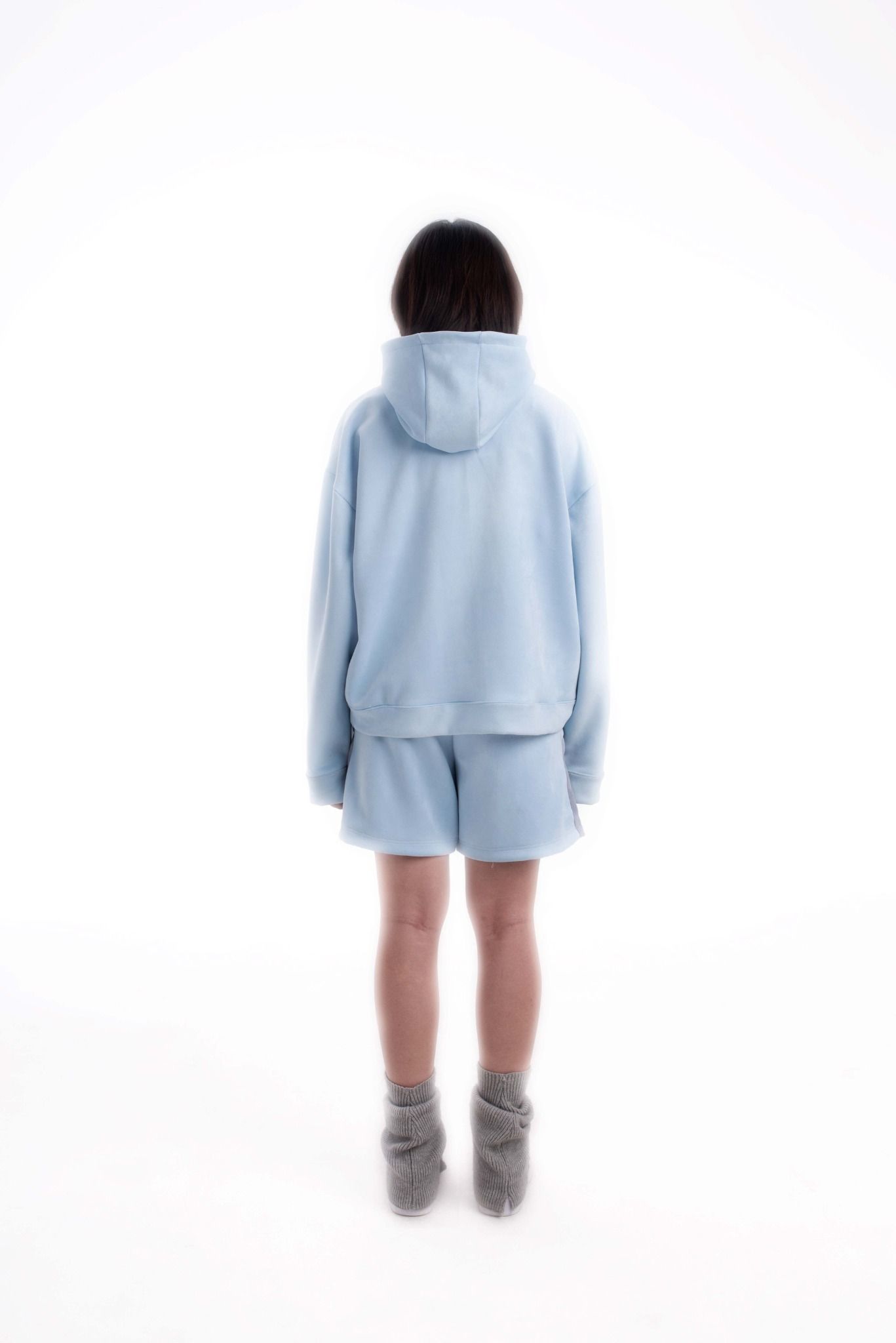  [ Baby Blue Suede Hoodie ] - Bespoke (Pre - Order) 