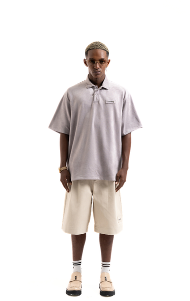  3D QUOTE SUEDE POLO PURPLE 