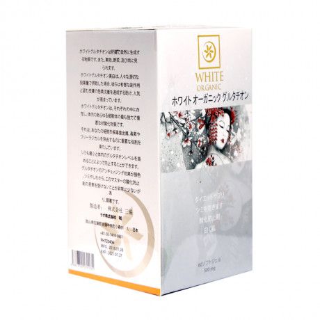 Vin Ung Trng Da Nht Bn White Organic Glutathione 500mg (60 Vin)   Yamishop