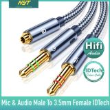  Jack Chuyển Mic & Tai Nghe Ra 1 Cổng 3.5mm Female ID Tech CD104 