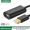 UGreen 10319 - Cáp USB 2.0 nối dài 5m Hỗ trợ Chipset khuếch đại tín hiệu Cao Cấp UGREEN US121