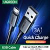 UGREEN 60135 - Cáp sạc nhanh Micro USB 5V3A dài 0.5m cao cấp ugreen US289