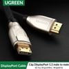 UGreen 30118 - Cáp DisplayPort 1.2 Đầu metal Vỏ bện lưới Dài 1m cao cấp UGREEN DP107