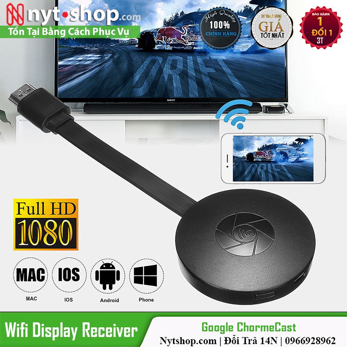 HDMI Không Dây Chromecast OEM - Kết Nối Điện Thoại Với Tivi – NYTShop