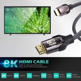  Dây HDMI 2.1 8K UHD 48Gbps ID Tech Bện Lưới, Đầu Metal Mạ Vàng Cao Cấp - BH 24T Chính Hãng 