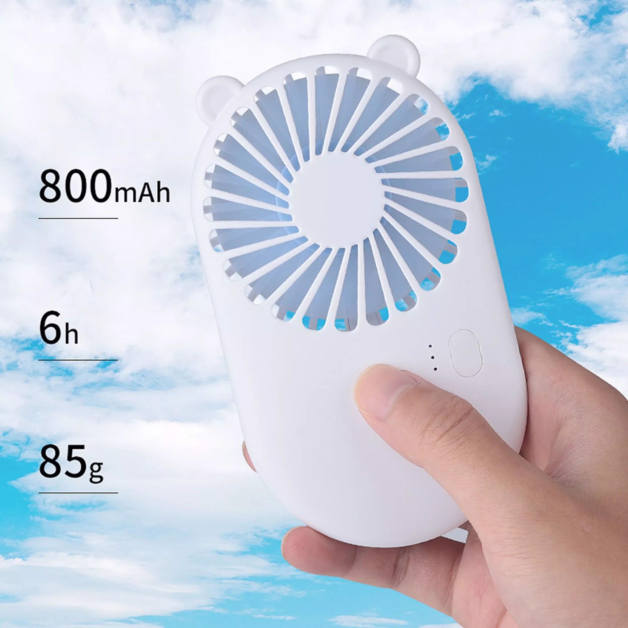  Quạt Cầm Tay 3 Cấp Độ Có Đế Để Bàn Giá Rẻ NPK 