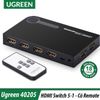 UGREEN 40205 - Bộ Gộp HDMI 5 Cổng Vào 1 Cổng Ra Cao Cấp , Có Remote