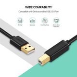  UGREEN 10482- Dây Máy In USB 2.0 3M Màu Trắng Cao Cấp 