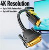  Cáp DVI To HDMI Đen Trơn Hỗ Trợ 4K UHD Loại Xịn NYT N71 - BH 12T Đổi Mới 