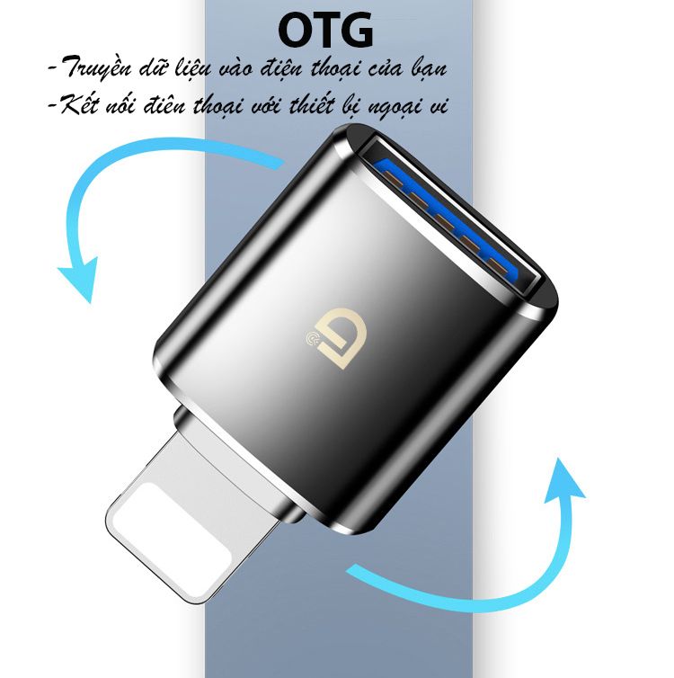  Đầu Chuyển Đổi Điện Thoại Android /Táo Sang USB 3.0 OTG 5Gbps, Kết Nối Phím, Chuột, Đọc Dữ Liệu vv - ID CD110 