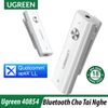 Bộ Thu Bluetooth 5.0 aptX Cho Tai Nghe Cao Cấp Ugreen 40854, Có Mic Và Cài Áo - Hàng Chính Hãng