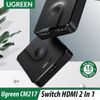 Bô Chia & Gộp HDMI 2 Ra 1 Ugreen CM217 - Hàng Chính Hãng - BH 18 Tháng Đổi Mới