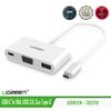Cáp USB Type-C Ra VGA/USB 3.0/Sạc Type-C Cao Cấp UGREEN