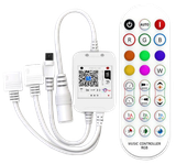 Bộ khiển (Remote + Bo) dùng bluetooth cảm biến qua điện thoại, led đa màu, có IC2811, Mã H340D