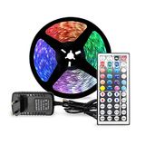 Đèn led dây dán quảng cáo 12vol  dài 5 mét RGB NGUYÊN BỘ  (Nguồn + điều khiển tích hợp bluetooth + remote ) hiệu Hpelectric chip led 5050 chống nước  mã H5050-CN-BO