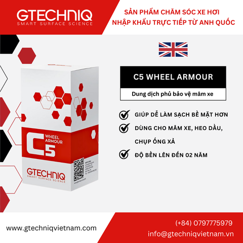 Gtechniq C5 Wheel Armour 15ml - Sellador Coating de Llantas