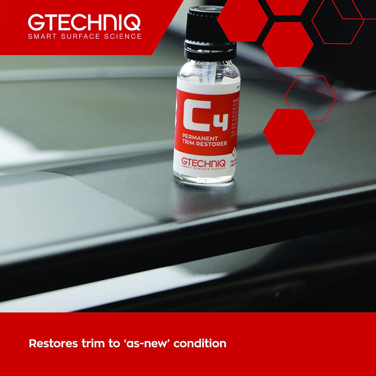 Dung Dịch Phục Hồi Và Bảo Vệ Nhựa Nhám - Gtechniq C4 Permanent Trim Restorer 30ml 
