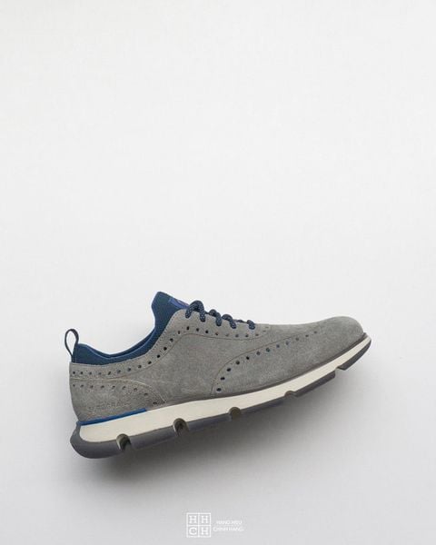  Cole Haan Men's 4.Zerogrand Wingtip Oxford Grey Suede 