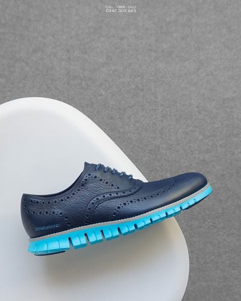  Cole Haan Men's Zerogrand Wingtip Oxford Blue 