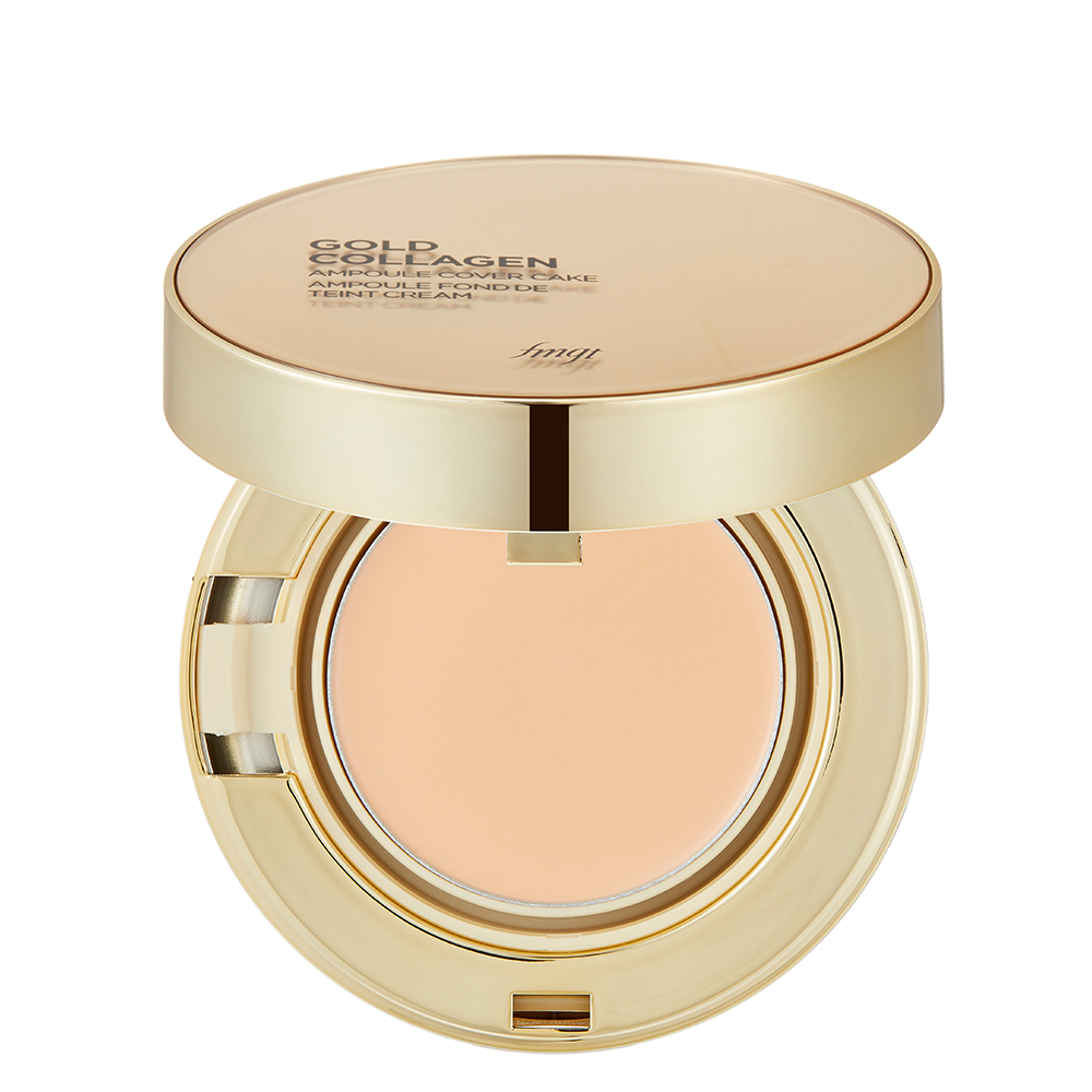 [Fmgt] Kem Nền Thefaceshop Gold Collagen Ampoule Cover Cake Spf50 Pa+++