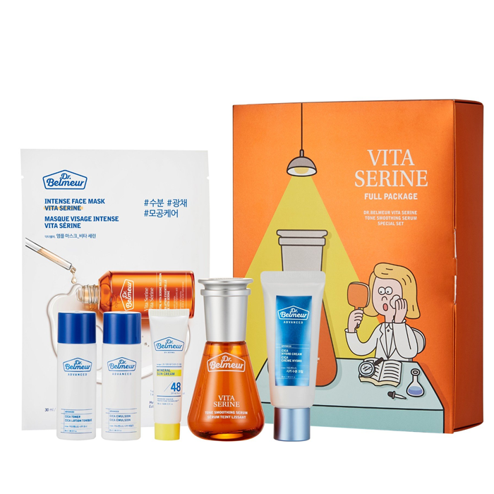 Bộ Dưỡng Làm Sáng Da Dr.belmeur Vita Serine Serum Full Package