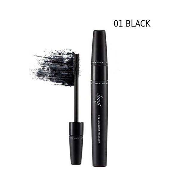 [Fmgt] Mascara Làm Cong Mi Thefaceshop 2 In 1 Curling Mascara #01 Black