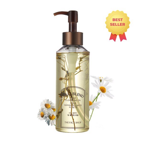 Dầu Tẩy Trang Tăng Cường Làm Sạch Thefaceshop Real Blend Deep Cleansing Oil 225Ml