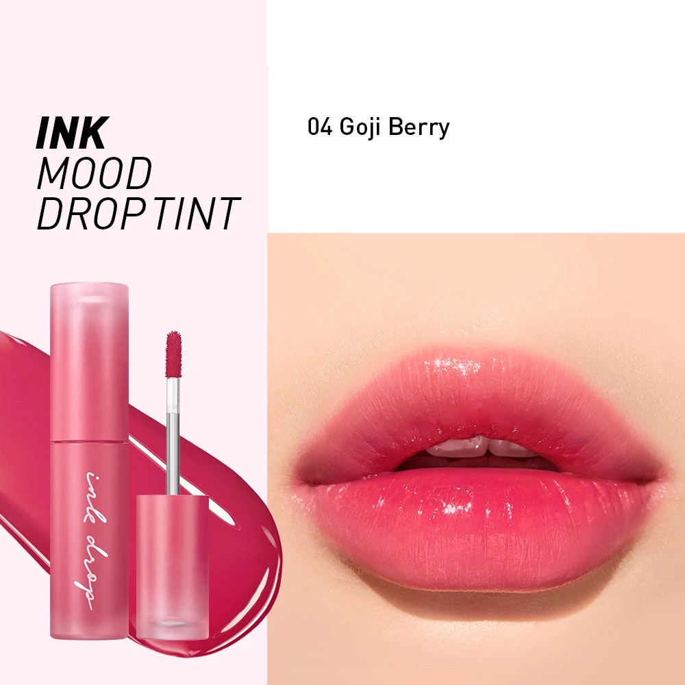 Son Tint Bóng Peripera Ink Mood Drop Tint 4G 04 Goji Berry
