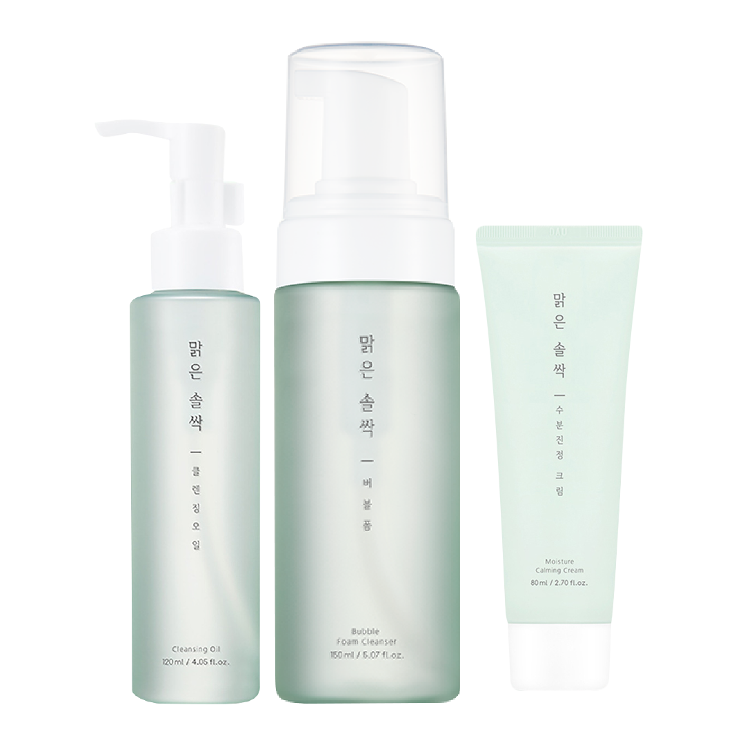 Combo Dưỡng Ẩm Làm Dịu Da A'pieu Pure Pine Bud (Kem Dưỡng + Dầu Tẩy Trang + Sữa Rửa Mặt)