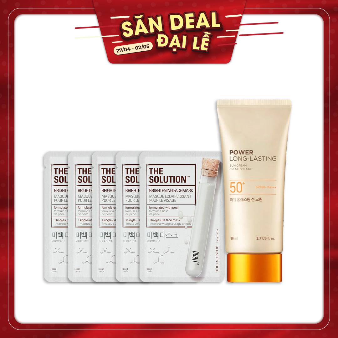 Combo Kem Chống Nắng Kiềm Dầu Lâu Trôi Natural Sun Eco Power Long - Lasting Sun Cream Spf50+ Pa+++ 80Ml
