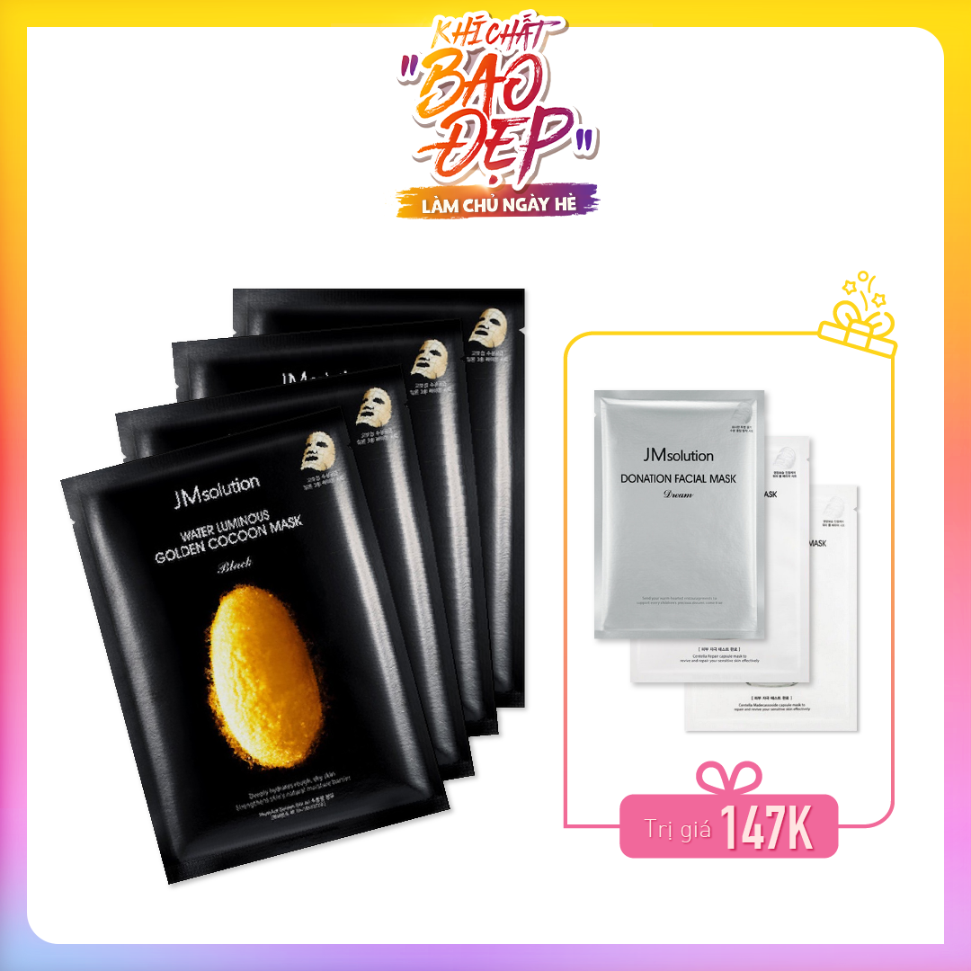Combo Mặt Nạ Giấy Trẻ Hóa Da Jmsolution Water Luminous Golden Cocoon (7Pc)