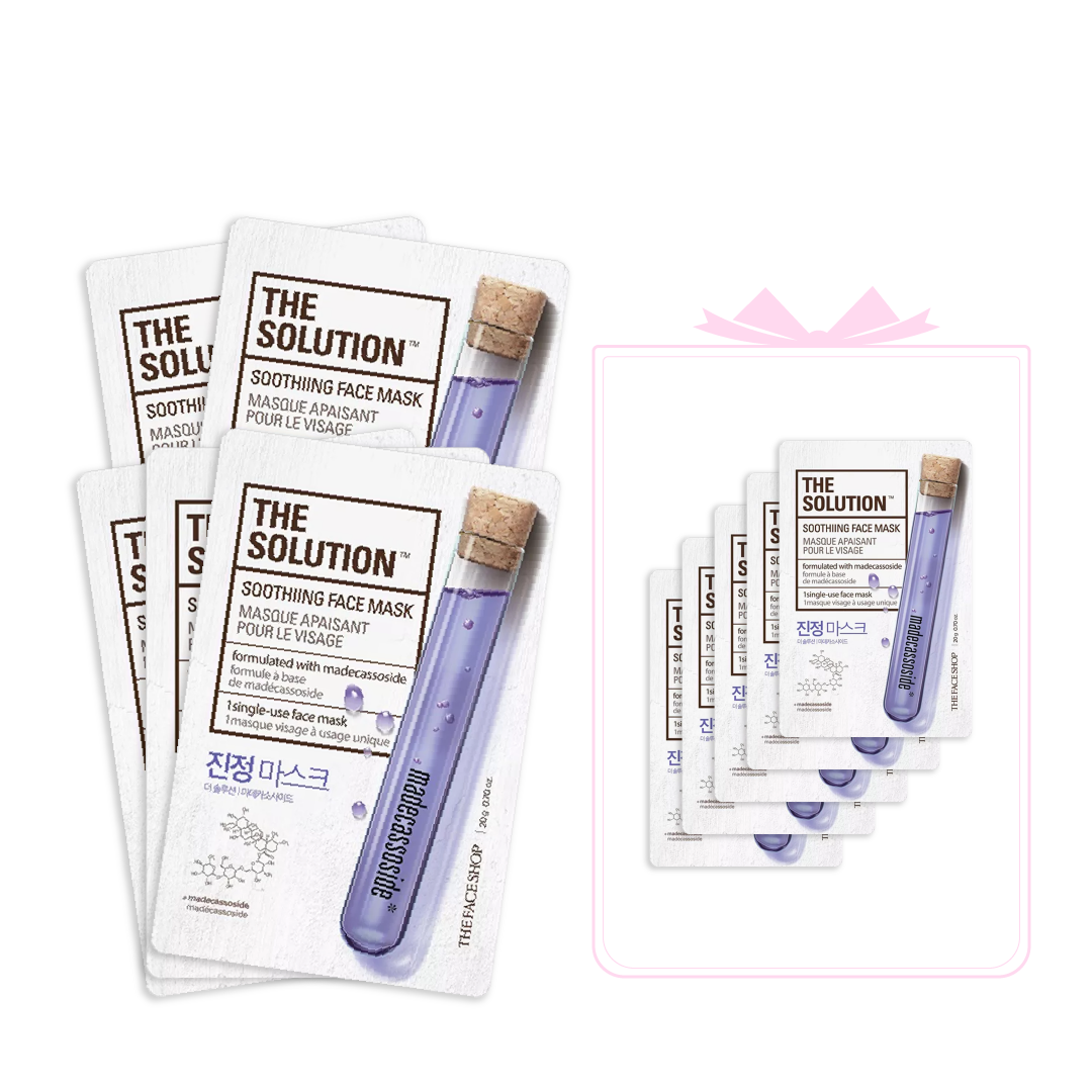 Set 10 Mặt Nạ Làm Dịu Da Thefaceshop The Solution Soothiing