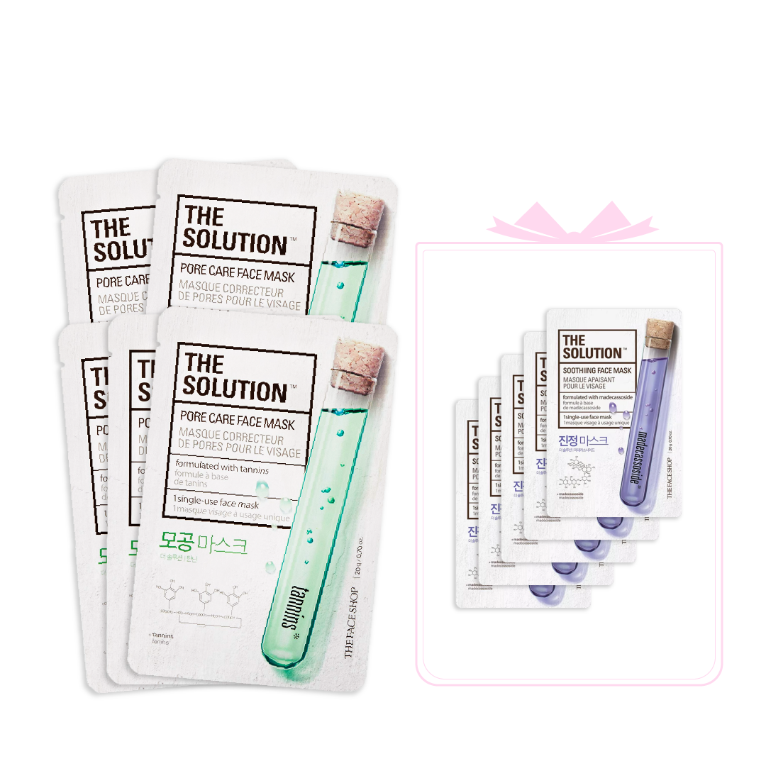 Combo 10 Làm Dịu Da & Se Mịn Lỗ Chân Lông Thefaceshop The Solution