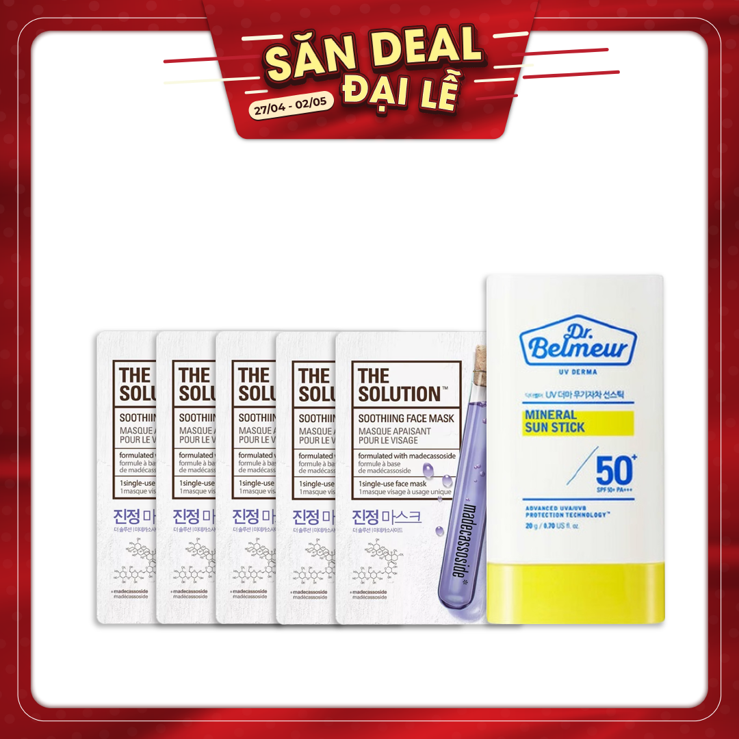 Combo Kem Chống Nắng Dạng Thỏi Dr.belmeur Uv Derma Mineral Sun Stick Spf50+ Pa+++ 20G