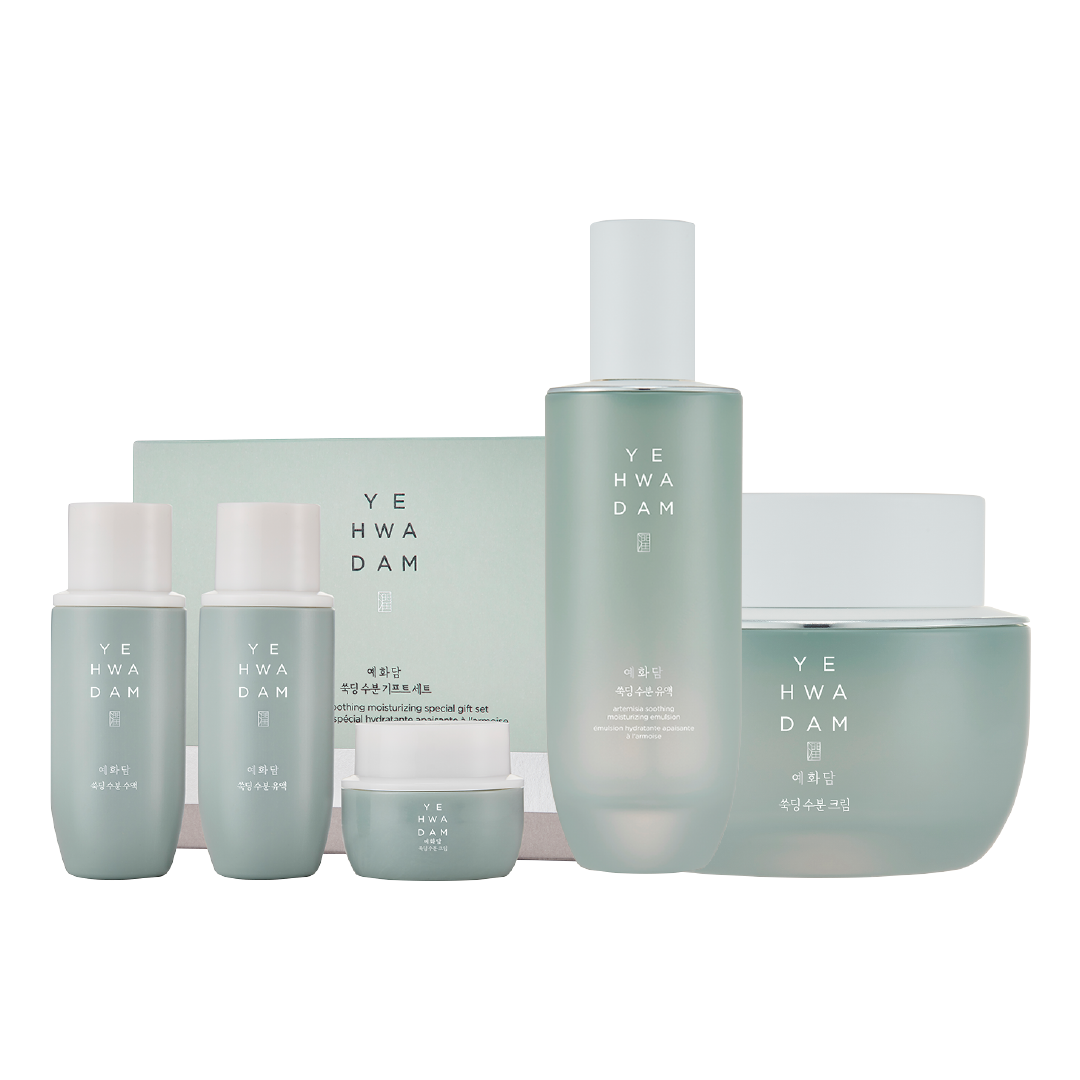 (C6) Combo Dưỡng Ẩm Làm Dịu Da Yehwadam Artemisia Soothing Moisturizing (Sữa Dưỡng + Kem Dưỡng + Bộ Dưỡng Mini)