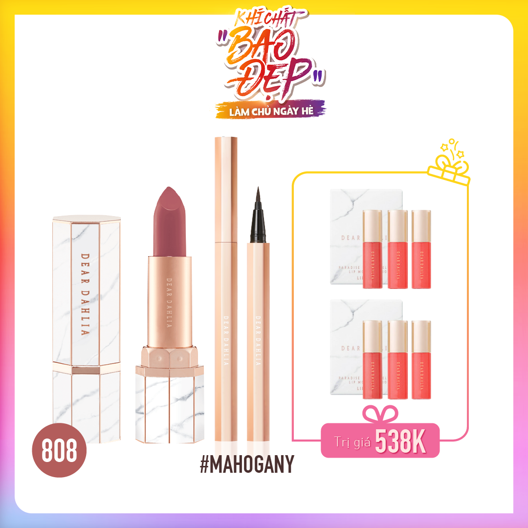 [Màu Nâu] Combo Bút Kẻ Viền Mắt Dear Dahlia Paradise Dream Precision Pro Liquid Eyeliner