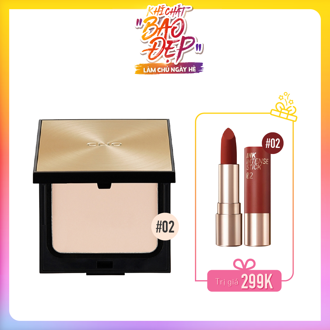 Combo Son Thỏi & Phấn Phủ Clio Stay Perfect Pressed Powder 02 Lingerie