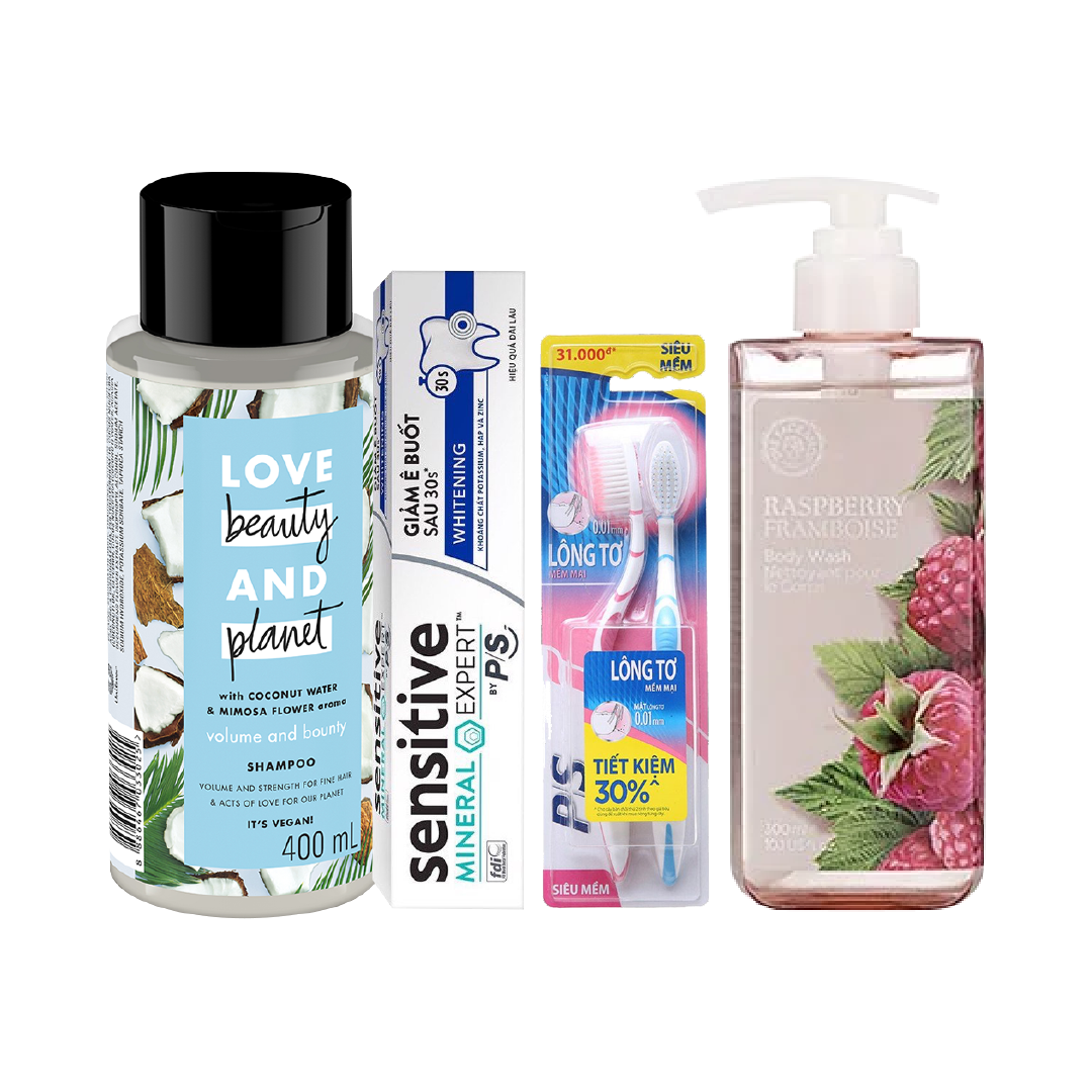 Combo Dầu Gội Love Beauty&Planet Và Chăm Sóc Răng Miệng P/S