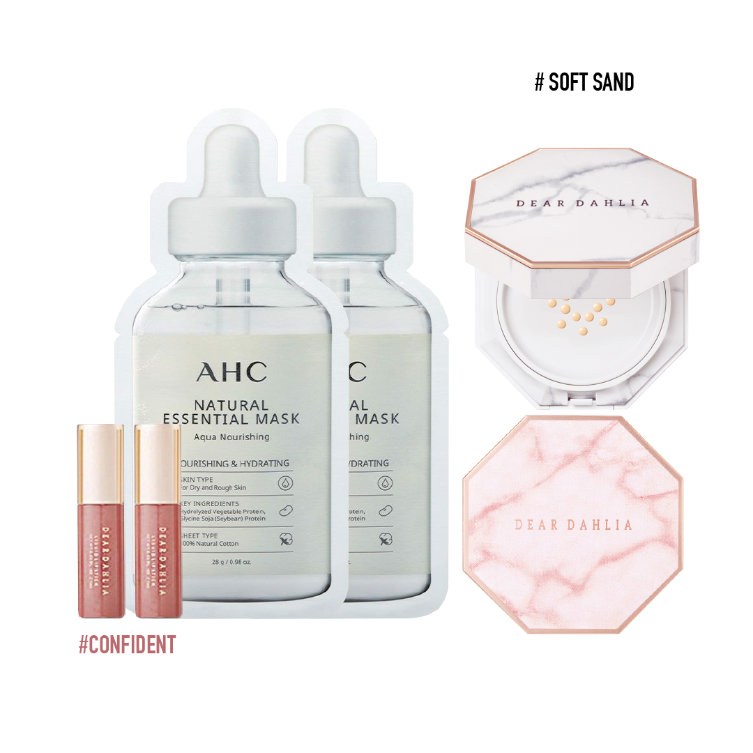 Combo Phấn Nước Đa Năng Dear Dahlia Skin Paradise Blooming Cushion Foundation Spf 35 Pa+++ 14Ml Soft Sand