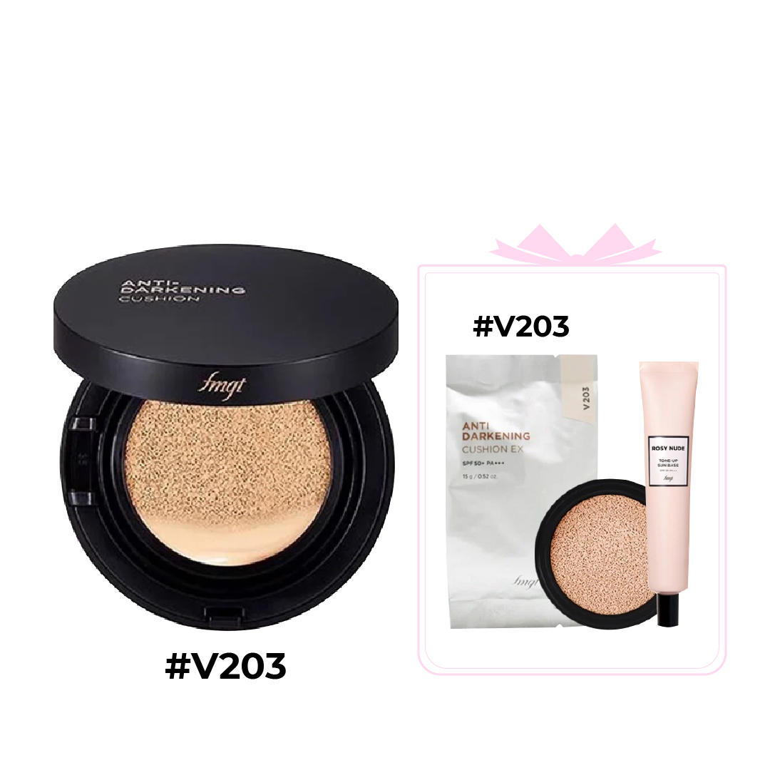 Combo Phấn Nước Trang Điểm Chống Xỉn Màu Da Thefaceshop Anti Darkening Cushion Ex
