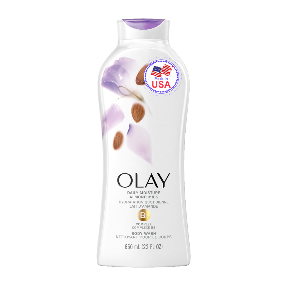 Sữa Tắm Olay Body Wash Hydrating Clean Almond Milk 650 Ml