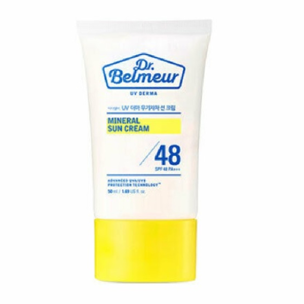 Kem Chống Nắng Vật Lý Màng Khoáng Thefaceshop Dr.belmeur Mineral Sun Cream Spf48 +++ 50Ml [Không Đổi Trả, Hsd Từ Tháng 07/2022 Đến Tháng 09/2022]