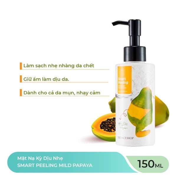 Mặt Nạ Kỳ Dịu Nhẹ Thefaceshop Smart Peeling Mild Papaya 150Ml