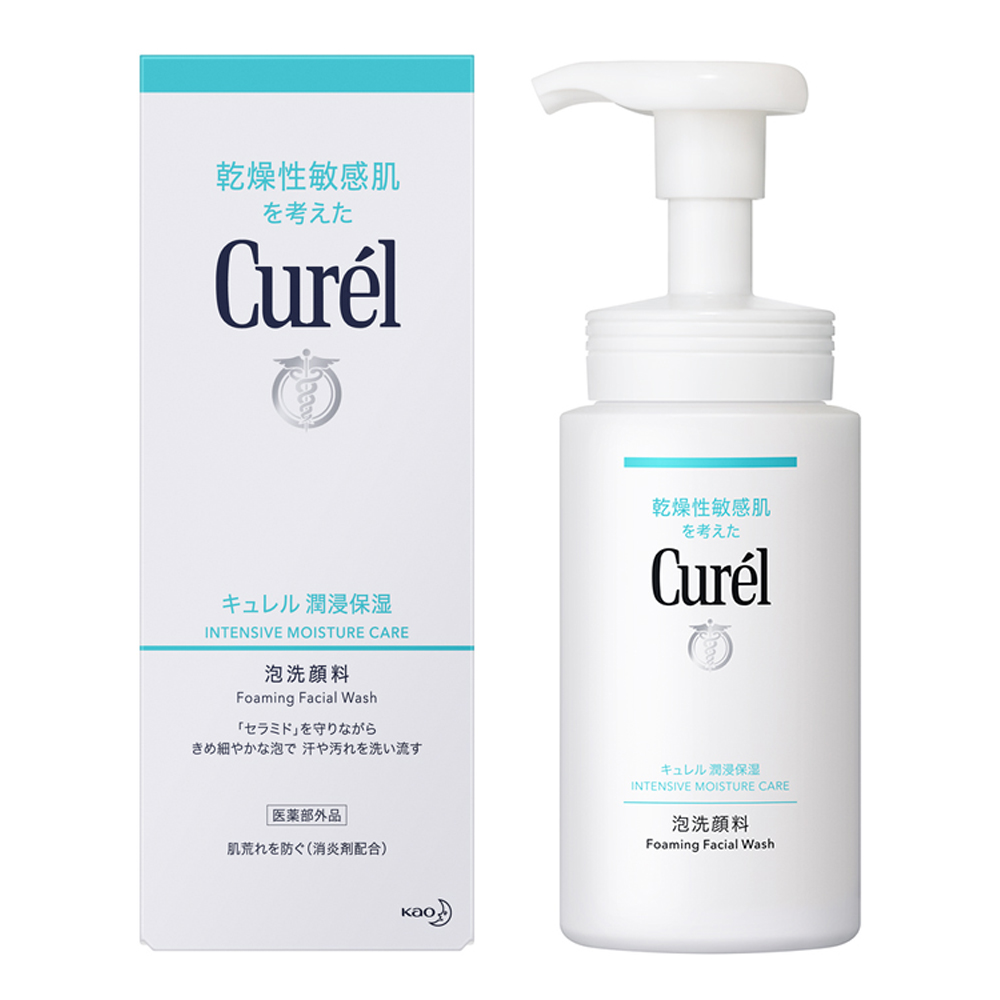 Sữa Rửa Mặt Dạng Bọt Cấp Ẩm Chuyên Sâu Curél Foaming Facial Wash 150Ml