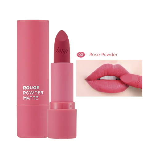 [Fmgt] Son Lì Mềm Mại Môi Thefaceshop Rouge Powder Matte (3.2G) 03 Rose Powder