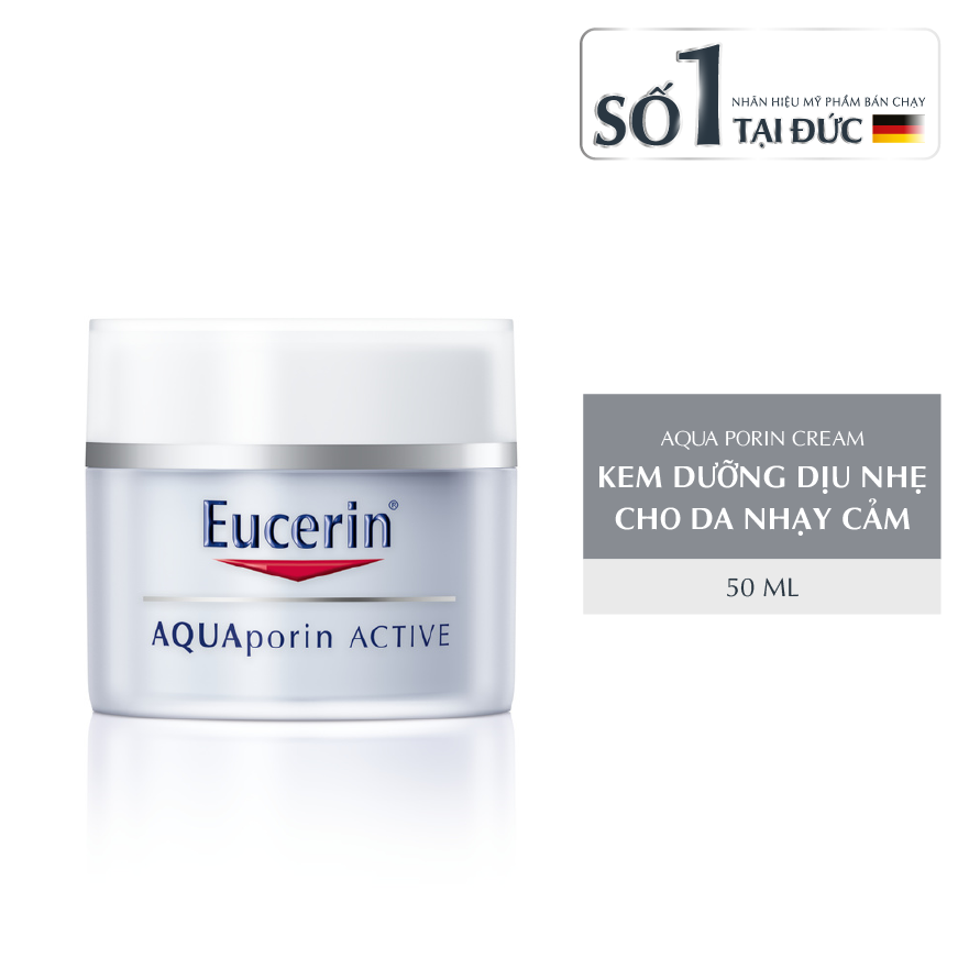 Kem Dưỡng Ẩm Cho Da Thường Đến Da Hỗn Hợp Eucerin Aquaporin Active Light 50Ml