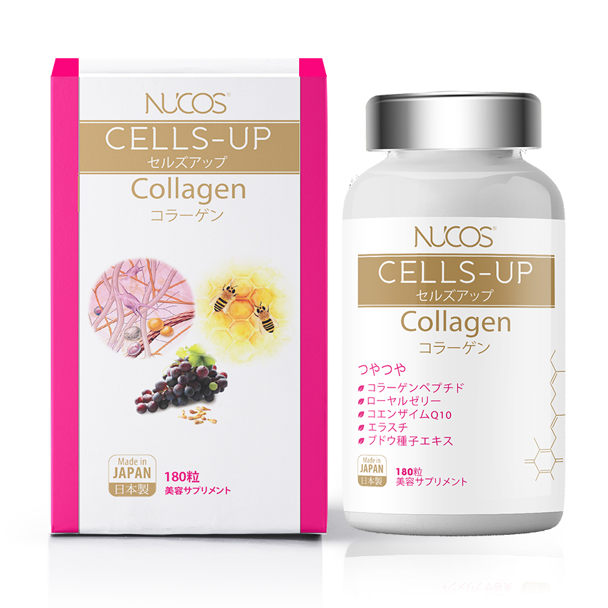 Viên Uống Colagen Trẻ Hóa Tăng Đàn Hồi Da Nucos Cells Up Collagen For Anti Aging (180 Viên)