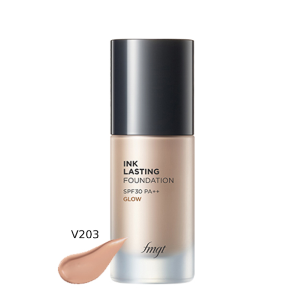 [Fmgt] Kem Nền Hiệu Ứng Căng Bóng Thefaceshop Ink Lasting Foundation Glow #30Ml V203