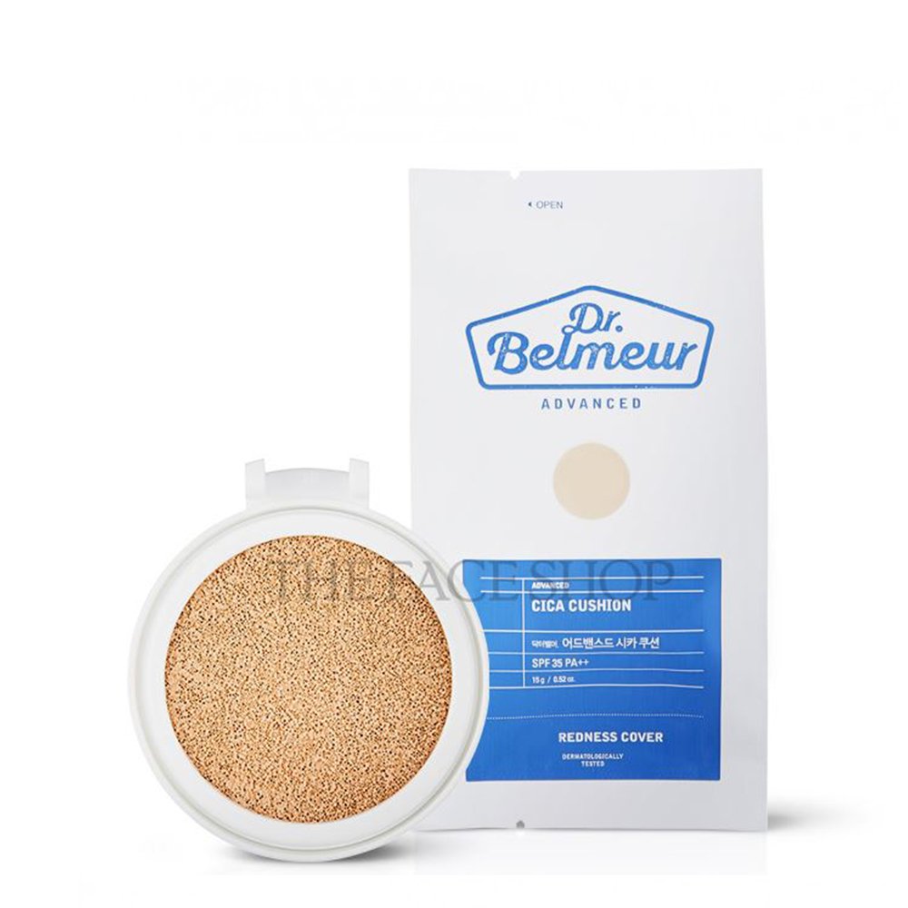Lõi Phấn Nước Che Khuyết Điểm Dành Cho Da Nhạy Cảm Dr.belmeur Advanced Cica Cushion 15G